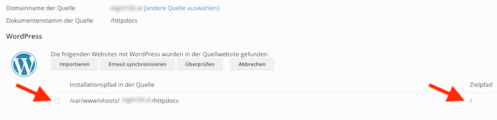 Anwendung importieren