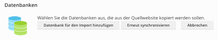 Datenbank importieren